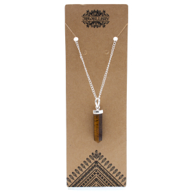 Gemstone Classic Point Pendant - Tiger Eye