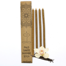 3x Set of 4 Palo Santo Large Incense Sticks - Vanilla