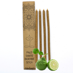 3x Set of 4 Palo Santo Large Incense Sticks - Bergamot