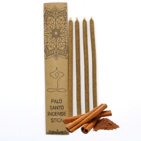 3x Set of 4 Palo Santo Large Incense Sticks - Cinnamon