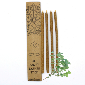 3x Set of 4 Palo Santo Large Incense Sticks - Eucalyptus