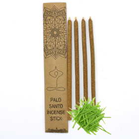 3x Set of 4 Palo Santo Large Incense Sticks - Lemongrass