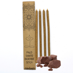 3x Set of 4 Palo Santo Large Incense Sticks - Chocolate