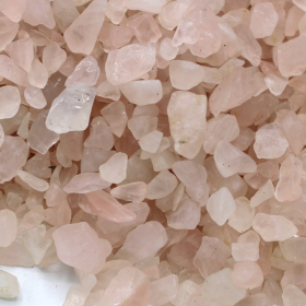 Rose Quartz Gemstone Chips Bulk - 1KG