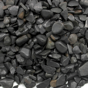 Black Tourmaline Gemstone Chips Bulk - 1KG