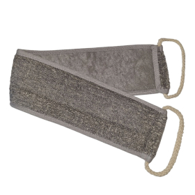 4x Bamboo & Linen Back Strap  - Charcoal