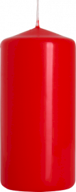 8x Pillar Candle 50x100mm - Red