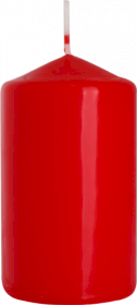 6x Pillar Candle 60x100mm - Red