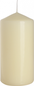 6x Pillar Candle 60x120mm - Ivory