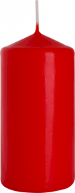 6x Pillar Candle 60x120mm - Red