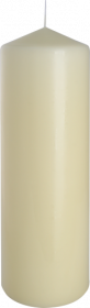 6x Pillar Candle 80x250mm - Ivory