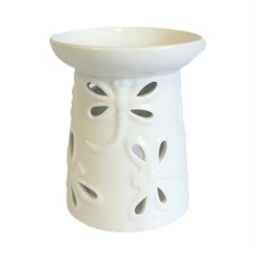 Classic White Oil Burner - Dragonfly