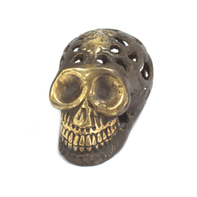 Vintage Brass Skull - Small