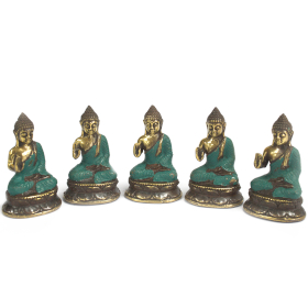 5x Mini Hand Up Sitting Buddha