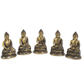 5x Mini Meditating Sitting Buddha