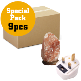 9x Salt Lamp 2-3kg BULK UK-Plug