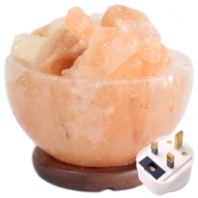 Salt Lamp - Fire Bowl with Chunks - 15x9cm