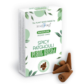 6x Plant Based Backflow Incense Cones - Spicy Patchouli