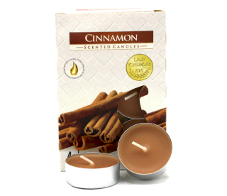 12x Set of 6 Scented Tealights - Cinnamon