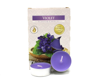 12x Set of 6 Scented Tealights - Violet