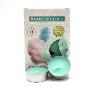 12x Set of 6 Scented Tealights - Rainbow Clouds