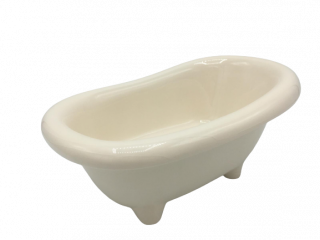 4x Ceramic Mini Bath - Ivory