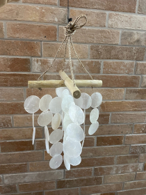 Pearl & Driftwood Cross Chime