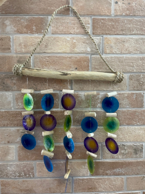 Green & Purple Driftwood Chime