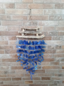 Glass Wind Chime / Blue