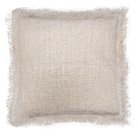 4x Linen Cushion 45x45cm with fringe