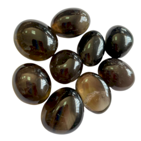 24x L Tumble Stones - Smoky Quartz