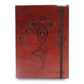 Small Notebook with strap - Cosmic Goddess