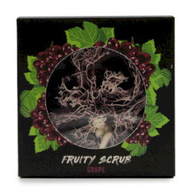 4x Fruity Scrub Soap on a Rope - red grape