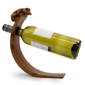 Wooden Bottle Holder - Frog