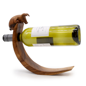 Wooden Bottle Holder - Pig