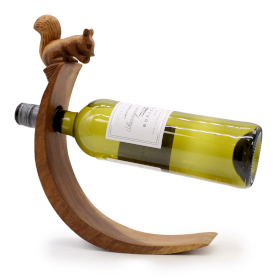 Wooden Bottle Holder - Squirrel