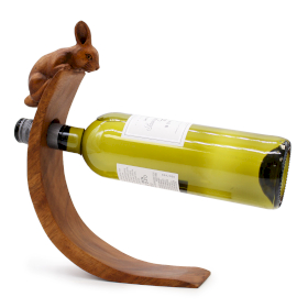 Wooden Bottle Holder - Rabbit