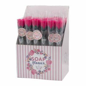 24x Soap Flower - Small Rose - Rose