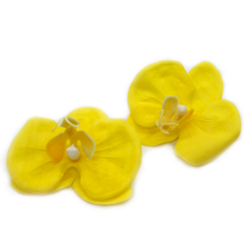 25x Craft Soap Flower - Paeonia - Yellow