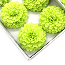 28x Craft Soap Flower - Small Chrysanthemum - Light Green