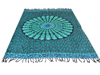 2x Peacock Mandala Sarongs