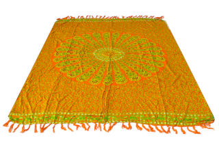 2x Lime Orange Mandala Sarongs