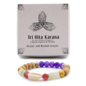 Tri Hita Karana Bangle - Beauty & Wisdom