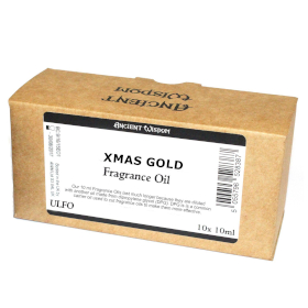10x 10 ml Xmas Gold Fragrance Oil - Unlabelled