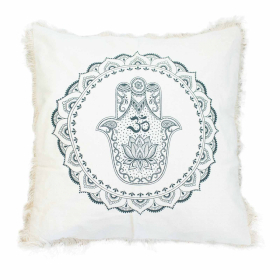 Hamsa Mandala  Cushion - 45x45cm - green