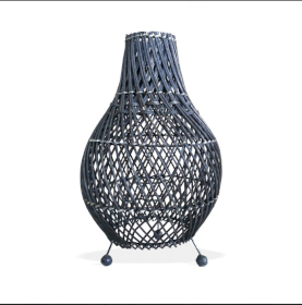 Rattan Table Lamps - Black