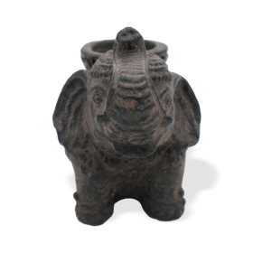 Elephant Incense & Candle Holder (black antique)