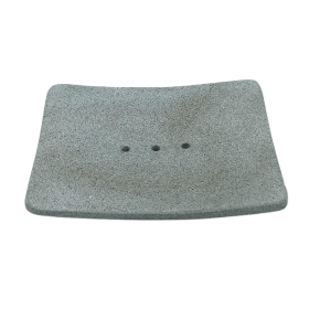 Square Shaped Ziolit Stone Soap Dish