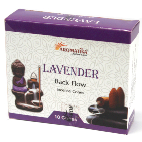 12x Aromatica Backflow Incense Cones - Lavender