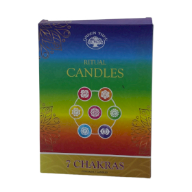 3x Set of 7 Spell Candles - 7 Chakras